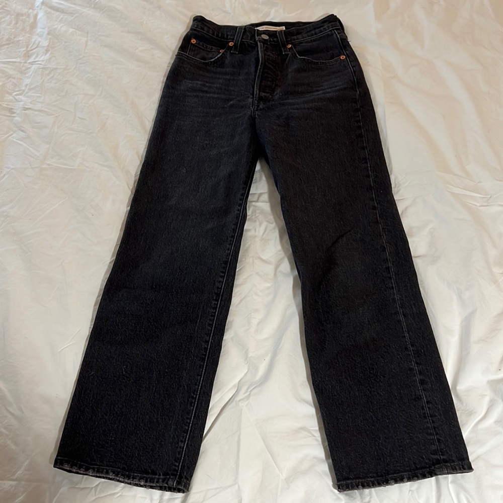 Levi’s Ribcage Straight Ankle | Black | Size 24